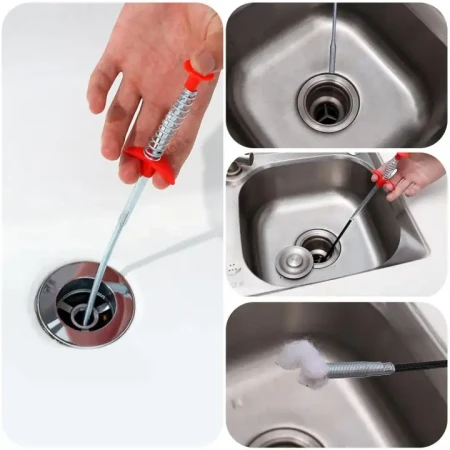 Pipe Cleaner | 5 Feet | Remover Cleaning Tools for Kitchen Sink